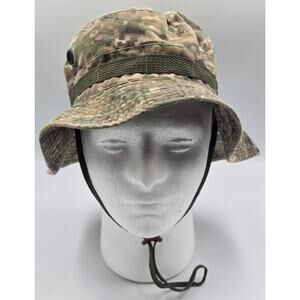 Hot Weather Camo Boonie Hat 7-3/4 (XL)US Military Tactical ACU Ripstop Packable